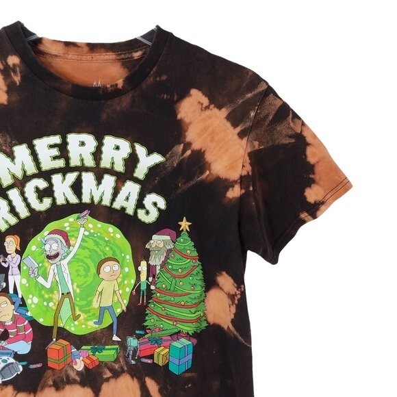 Rick Morty RICKMAS ADULT SWIM Christmas holiday ripple junction t-shirt  SMALL - Picture 6 of 10